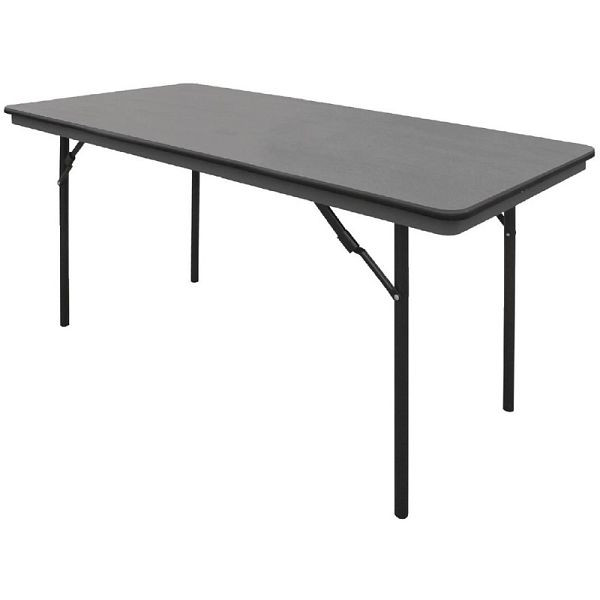Bolero rechteckiger Klapptisch grau 152cm, ABS und Stahl, GC595