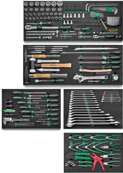 STAHLWILLE Werkzeug-Sortiment TCS WB 2700, im Tool-Control Einlagen-System, 238 Stück, 97830265
