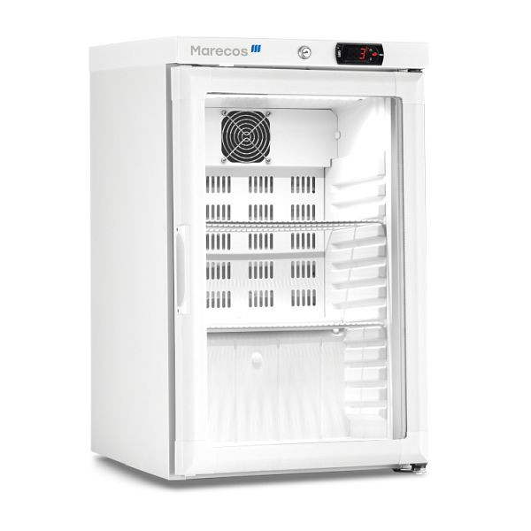 Marecos Tisch-Glaskühler aus weißem Stahl, Außenmaße: 450(B)x470(T)x740(H)mm, 221.131