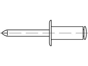 ART 88404 Blindniete A 2/A 2 FLAKO A 3 x 14 VE=S (500 Stück)
