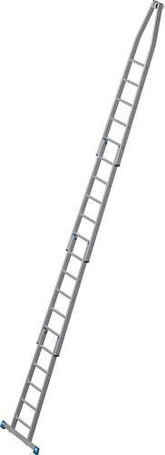 Krause Steckleiter aus Aluminium, 4-teiliges Set, 20 Sprossen, 307669
