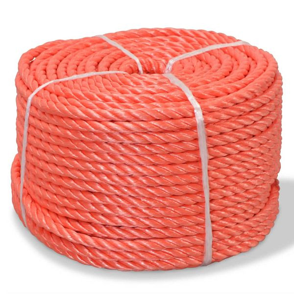 vidaXL Polypropylenseil 14 mm 250 m Orange, 143839, 8718475705611