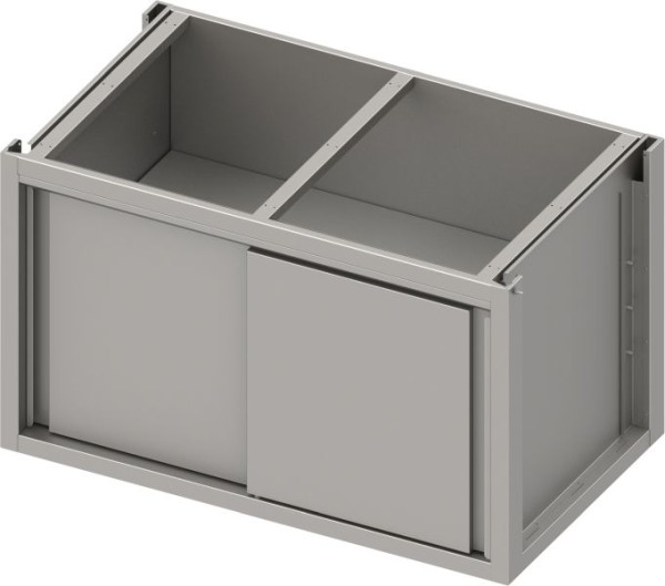 Stalgast Edelstahl Unterschrank Boxversion 2.0 mit Schiebetüren, Sockelbau 1100x540x660 mm, BX11552F