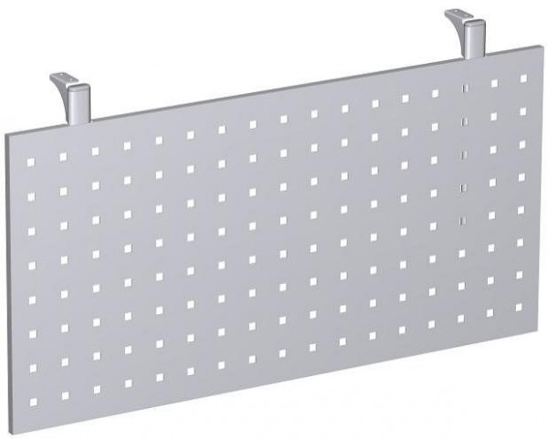 geramöbel Knieraumblende gelocht für 90° Verkettungsplatten, Silber, N-647608-S