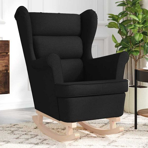 vidaXL Schaukelsessel Schwarz 74x90x102 cm Stoff, 4016921