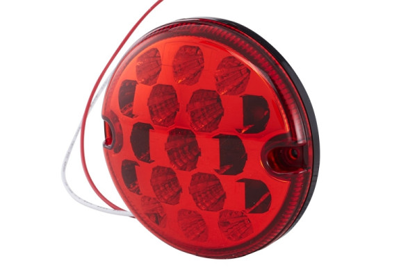 HELLA VALUEFIT Nebelschlussleuchte, Valuefit, LED, 24/12V, Einbau, Lichtscheibenfarbe: rot, Kabel: 260mm, offene Kabelenden, hinten, 2NE 357 028-031