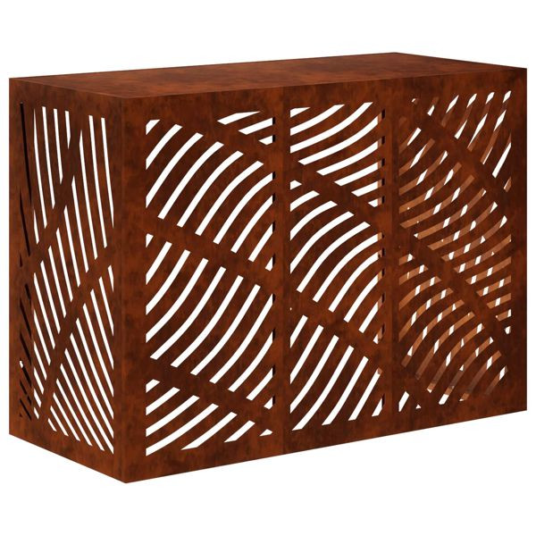 vidaXL Klimaanlagenabdeckung Rostoptik 110 x 50 x 80 cm, 8014114