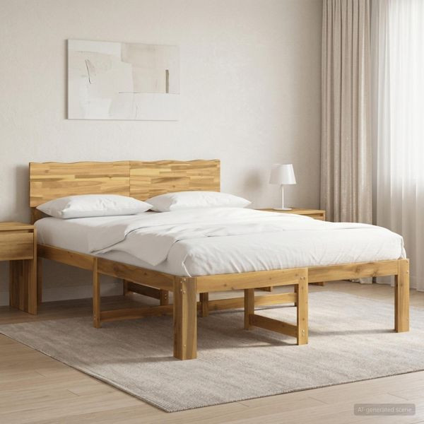 vidaXL Doppelbettgestell mit Kopfteil ROSTOCK Weiß 120 x 190 cm, 903361