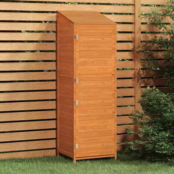 vidaXL Geräteschuppen Braun 55x52x174,5 cm Massivholz Tanne, 152189