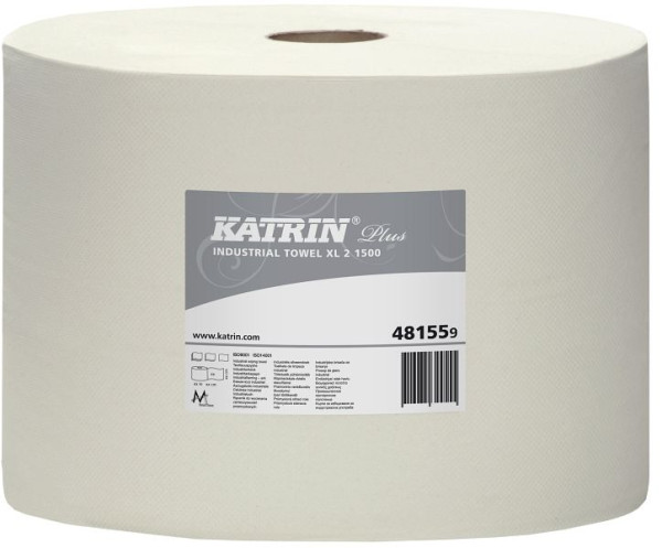 Katrin Putzpapier - Plus XL 2 1500, weiß, 26,5 x 38,0 cm, 2-lagig, 481559