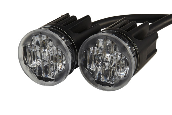 HELLA LED-Blitz-Kennleuchte - BST-Round - 24/12V - rot - Einbau - Kabel: 1850mm - Anbau - Set, 2XD 014 564-601