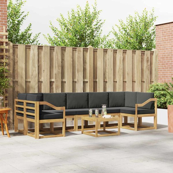 vidaXL Outdoor-Sofagarnitur 6-teilig, 3387401, 8721288779090