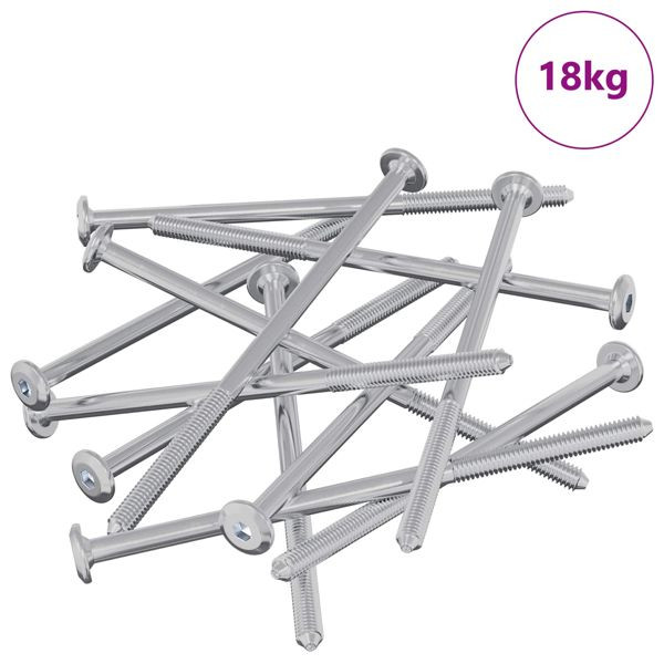 vidaXL Möbel-Schrauben 800-teilig Silber Stahl, 864408