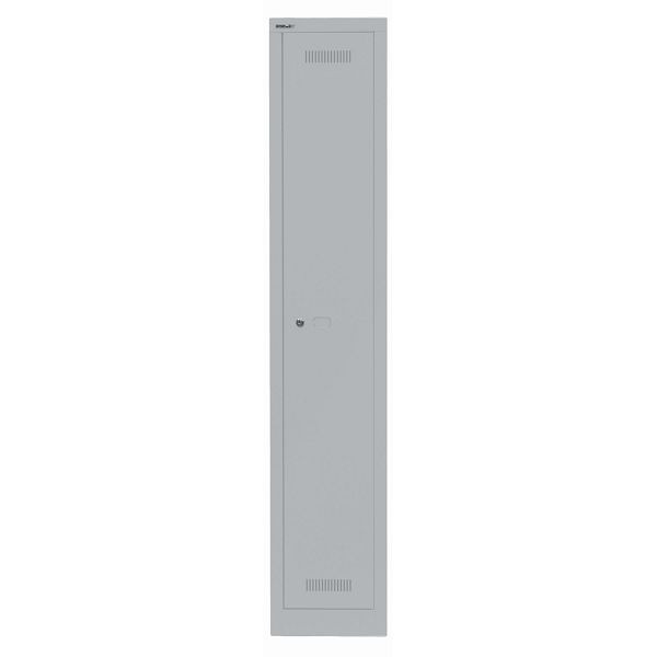Bisley Garderobenschrank Monobloc™, 1 Abteil, 1 Fach, 355 silber, ML03S1355