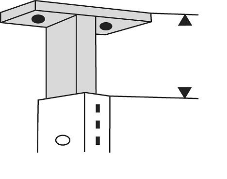 Kerkmann Deckenverbinder Univers, lichtgrau, 52892411, 4044917325005