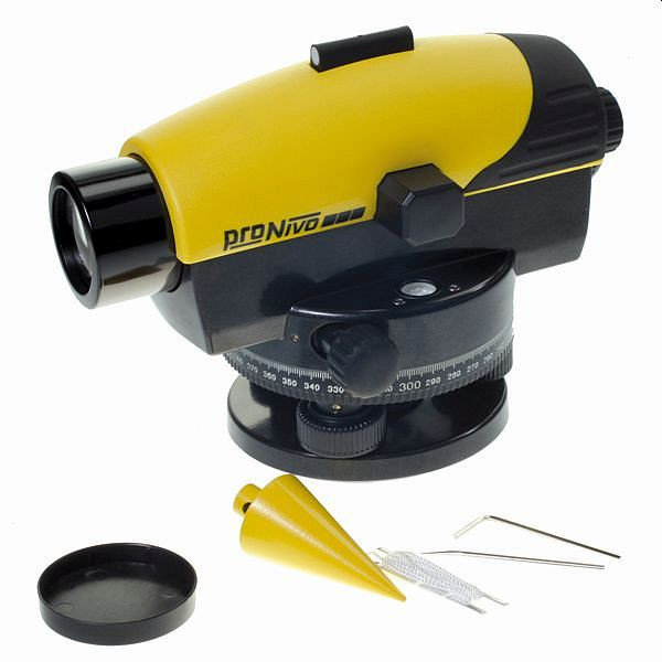 proNIVO Optisches Nivelliergerät PNAL-24 mit 24-facher Vergrößerung, 205-PNAL-24