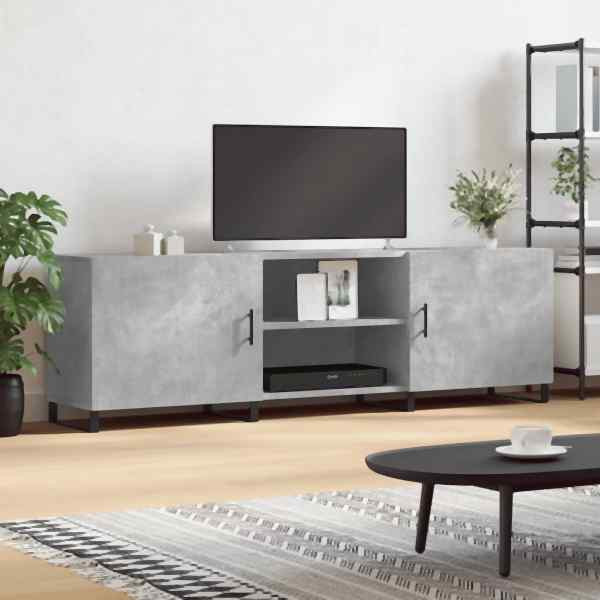 vidaXL TV-Schrank Betongrau 150x30x50 cm Holzwerkstoff, 829120