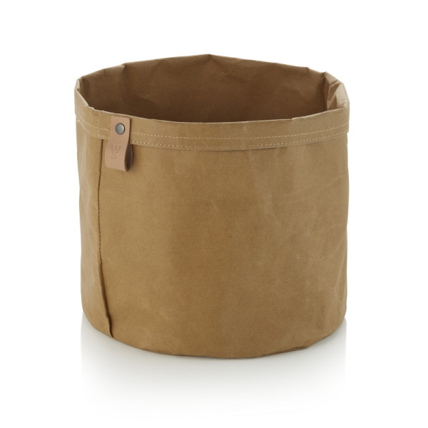 WAS Brottasche CRAFT & CRUMBLE, Ø 24 cm, Höhe 24 cm, khaki, Kraft Paper, 9390024