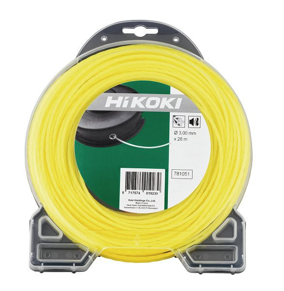 HiKOKI Trimmerfaden spiralförmig 3.0mm gelb L=56m (370 gr), 781052