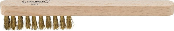 STAHLWILLE Gasherdbürste, Messing gewellt 0,25 mm 2-reihig, 77090101