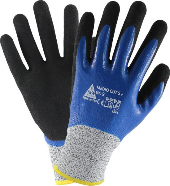Hase Safety MEDIO CUT 5 +, 5-Fg.-Sicherheitshandschuhe, schnittfest, Größe: 9, VE: 10 Paar, 508450-9
