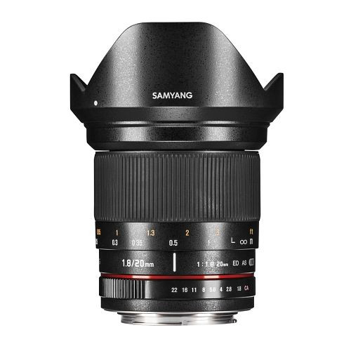 Samyang MF Fotoobjektiv 20mm F1,8 DSLR Sony E, 1021539