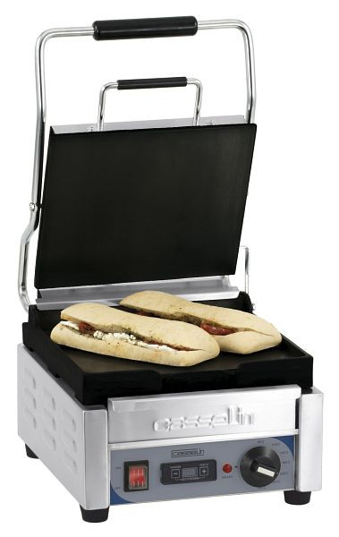 Casselin Panini-Grill S - Premium - Glatt / Glatt mit Timer, CGPLLPPT