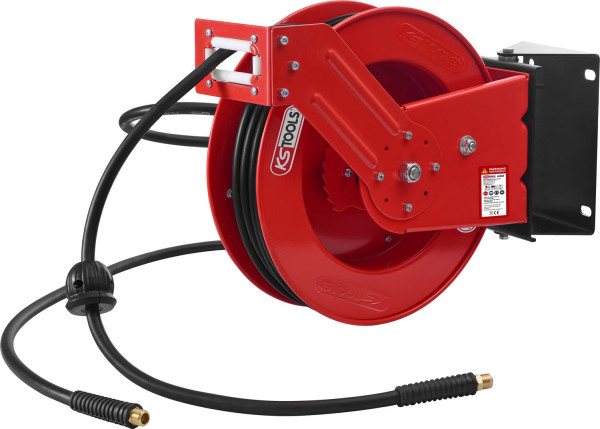 KS Tools Druckluft-Schlauchaufroller Ø10 mm, Anschluss 3/8", 20 m, 515.3425