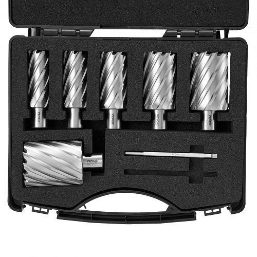 VEVOR Kronenbohrer-Set Metall 6 tlg. 1, 1-1/8, 1-1/4, 1-1/2, 1-3/4, 2 Zoll 50,8 mm Schnitttiefe, aus M2AL-Schnellarbeitsstahl, GSGTZYC6J200Y9VAQV0