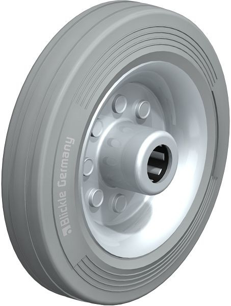 Blickle VE 160/20R-SG Rad aus Vollgummi, Grau, 335307