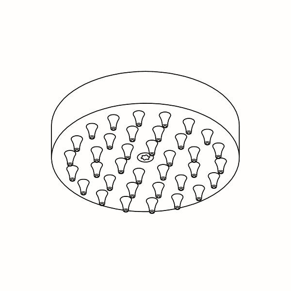 KWC Brauseeinheit, F3, Edelstahl, mit Silikondüsen, für Standdusche, 3600010127