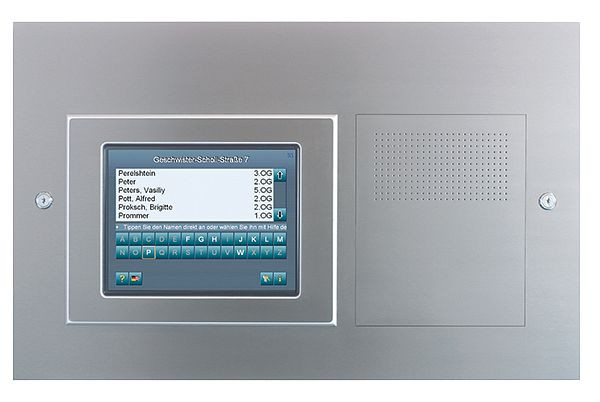 TCS Audio Außenstation Serie AD4 bis 1.000 Wohneinheiten Touchscreen Unterputz waagerecht Edelstahl, ADU45015-0030