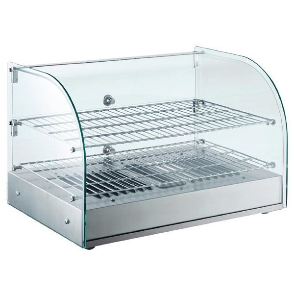 Buffalo Warmhaltevitrine 45L, 800 W, 230 V, 55,4 cm breit, 2 Roste, CK916