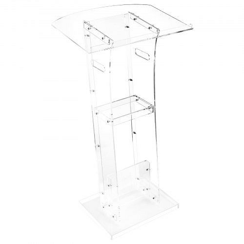 VEVOR Podiumständer (109 cm) aus Acryl, tragbares Rednerpult mit breiter Lesefläche, Ablage & Buchstopper für Veranstaltungen, JT1CGKYKL43IH7SB0001V0