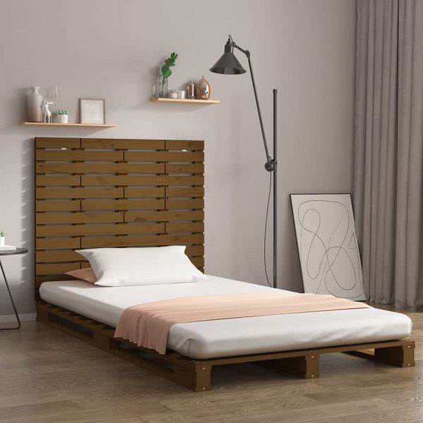 vidaXL Wand-Kopfteil Honigbraun 141x3x91,5 cm Massivholz Kiefer, 824711