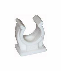 Riegler Rohrklemmen, für Rohr-Außendurchmesser: 15 mm, Farbe: weiß, 114030