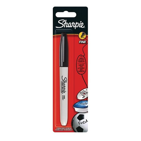 Sharpie Feiner Permanentmarker Schwarz, DE706, 3501179858576