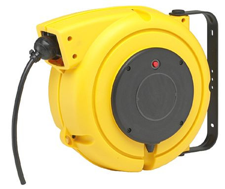 Ebinger Kabelaufroller X 4000, 15m Kabel H05VV-F 3x1,5mm² Kunststoffgehäuse, 2.250.005