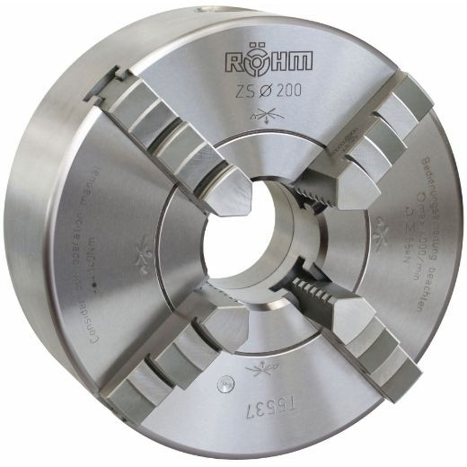 Röhm Vierbacken Drehfutter DM 250, Kegel 4, DIN 55029 Stahlkörper, Camlock, 89006
