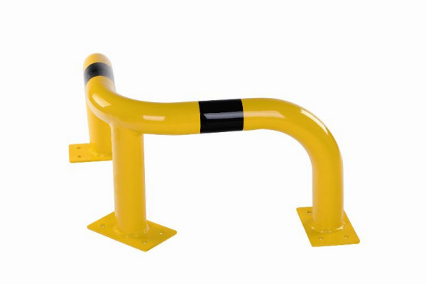 CRASH STOP Eckrammschutzbügel Ø76 verzinkt und beschichtet, H 350 mm, 40-10