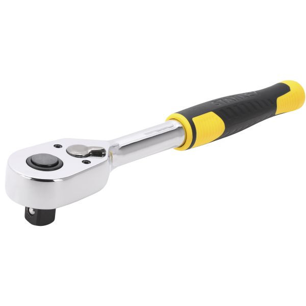 Stanley 1/2" Umschaltknarre, 72 Zähne, Griff aus Bi-Material für Kontrolle und Komfort, STMT82665-0