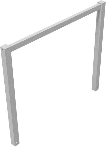 Schake Wegesperren feststehend, geschweißt mit Oberholm, feuerverzinkt, Gesamtbreite: 1500 mm, 4014_15