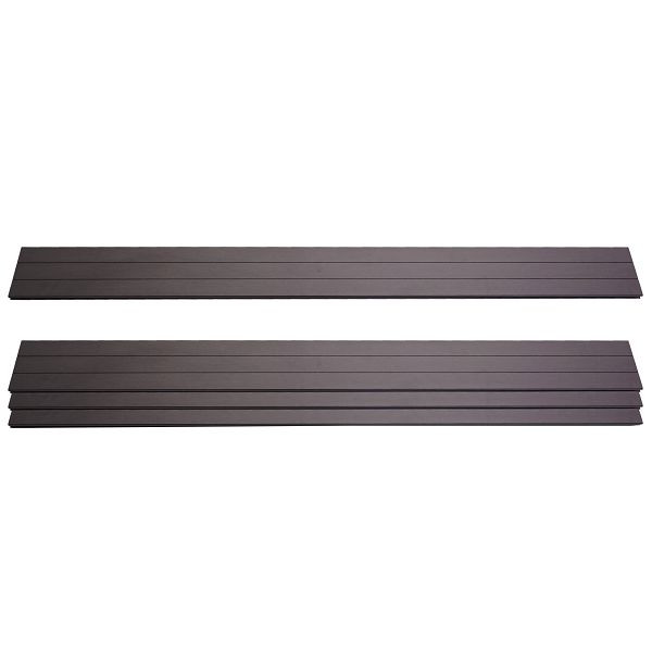 Mendler 4er Set Latten für WPC-Sichtschutz Sarthe, Bretter Windschutz, ca. 1qm, 180cm, anthrazit, 2x76233