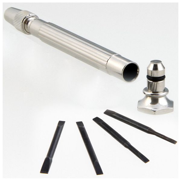 Dönges Uhrmacherschraubendreher mit vier Klingen, Klingenbreite 1,2 - 3 mm, 101466