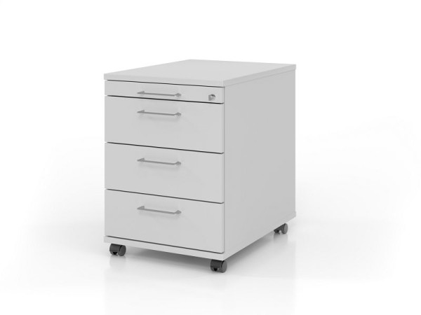 Hammerbacher Rollcontainer AC30 BS, 58er Tiefe, Korpus: Grau / Front: Grau, 42,8 x 58 x 59 cm, 1/3/3/3 HE, VAC30/5/5/BS
