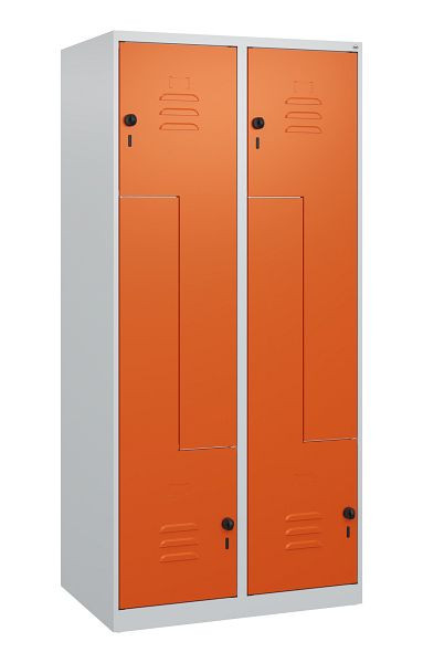 C+P Z-Spind Classic PLUS, 4 Abteile, 1700x800x500mm, 7035/2004, Drehriegel, 0800037-224 S10030