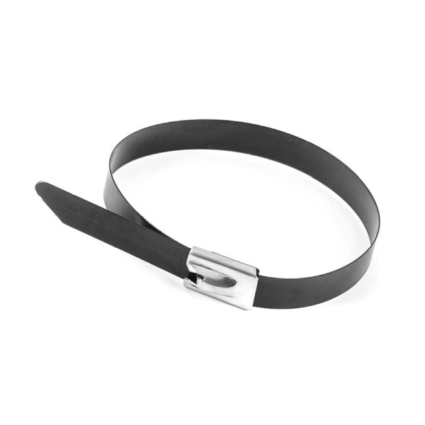 ALLPAX Kabelbinder Edelstahl, VE: 100 Stück, schwarz, 600 x 7,9mm, 10014042;8129