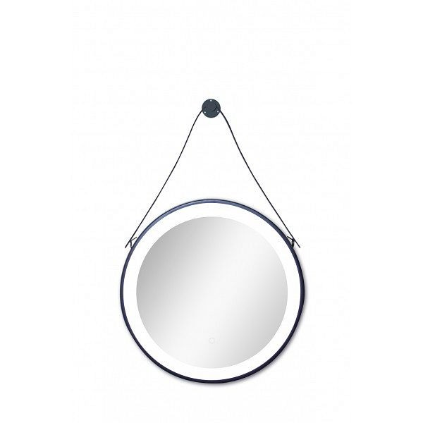 Sanotechnik Spiegel mit indirekter Beleuchtung, 60x60 cm in schwarz, ZI312