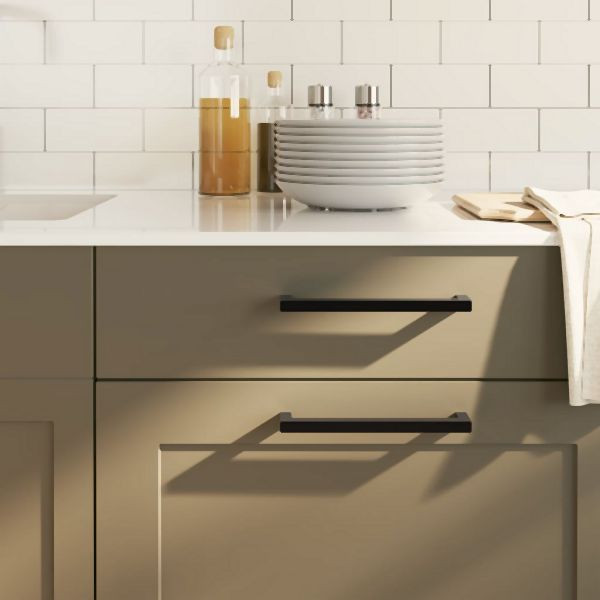 vidaXL Möbelgriffe 20 Stk. Schwarz 192 mm Edelstahl, 3203655
