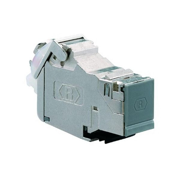 RUTENBECK Modular-Buchse Cat6A RJ45 26-22AWG silber Feld geschirmt für Litzenleiter UM-CAT.6AISO10G, 112749